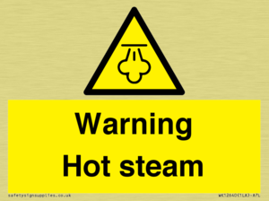 Warning Hot steam